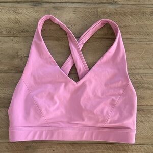 Lululemon Athletica Light Pink Cross-Back Sports Bra